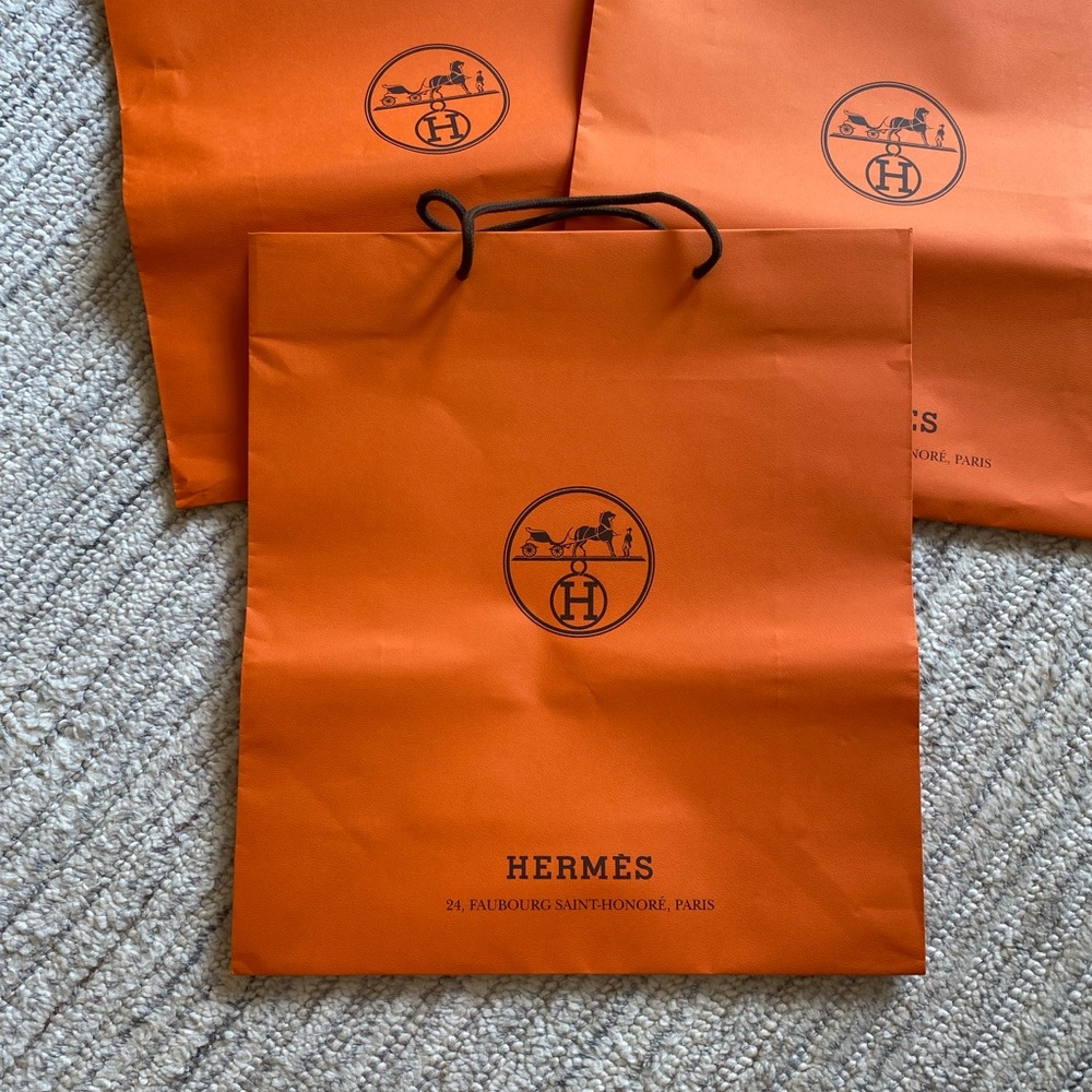 🧡NEW Hermès Shopping Bag Square Size🧡